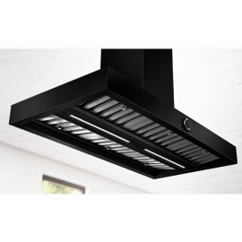 AIRFORCE Vis Boxy Island AN/A/120 120cm Μαύρο Απορροφητήρας Εντοιχιζόμενος Νησίδα